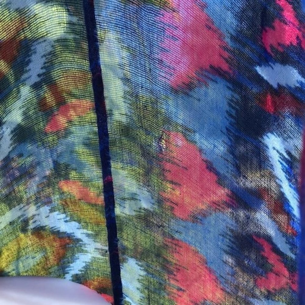 Blue & Pink Infinity Scarf Sheer Lightweight Extra Wide One Size - Picture 4 of 8